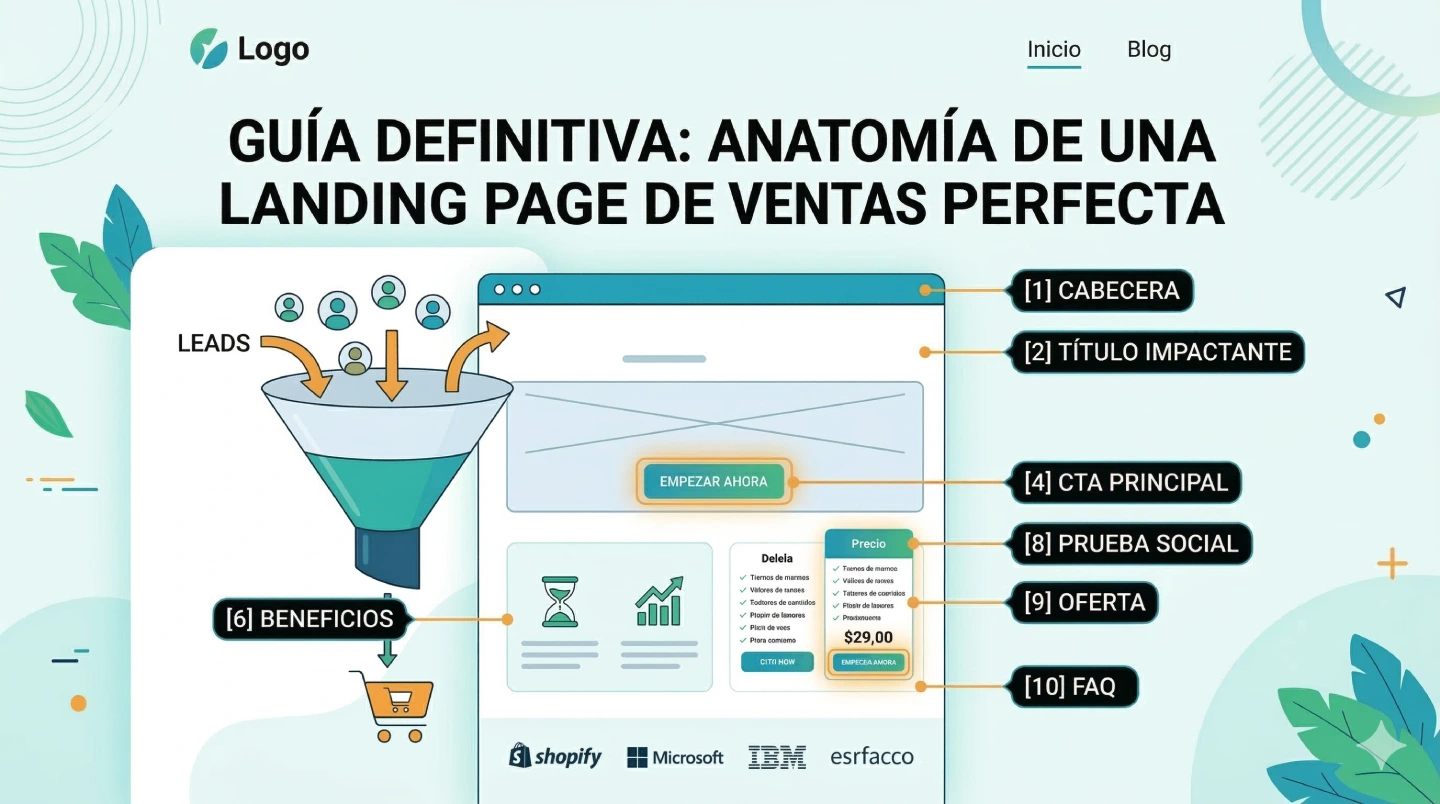 Guía Definitiva: La Anatomía de una Landing Page de Ventas Perfecta (para Principiantes)